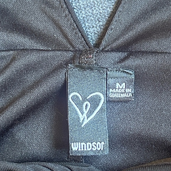 Windsor Black Ruched Long Sleeve Dress - Picture 13 of 13